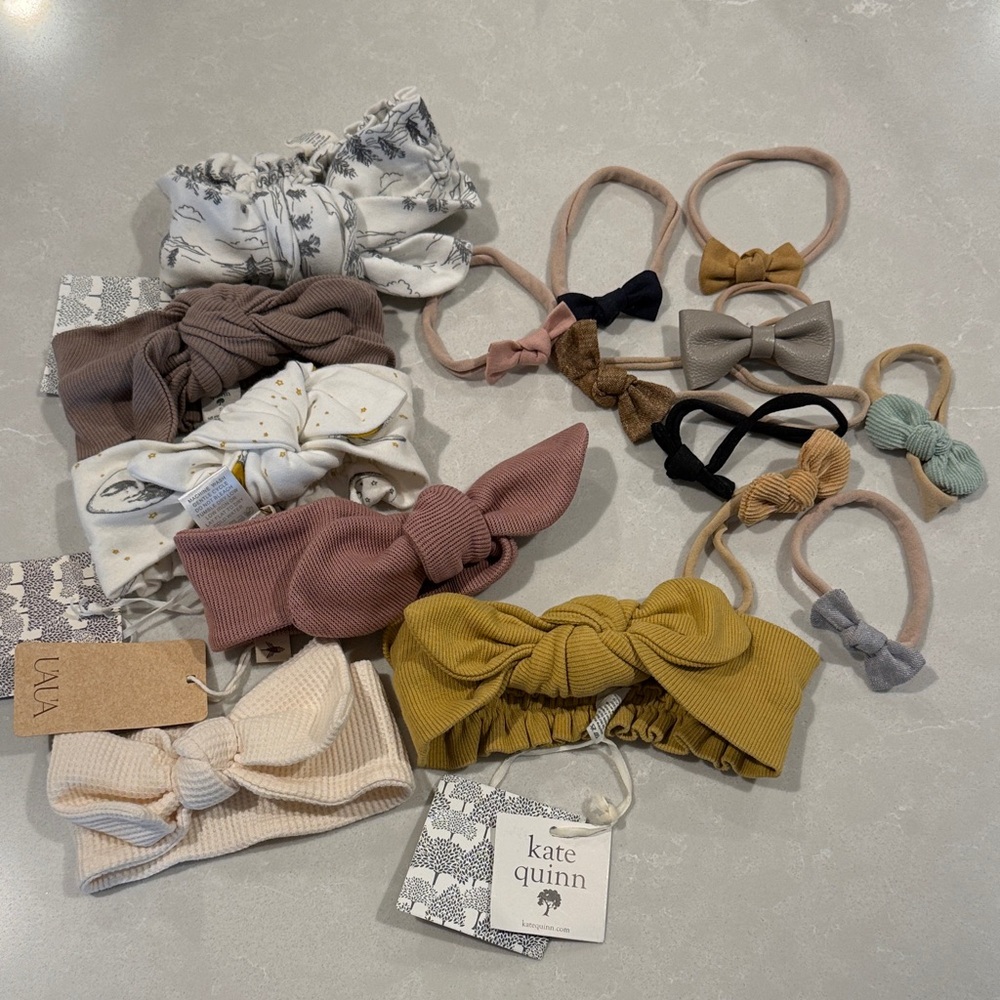Kate Quinn + UaUa + Various Baby Headbands - Neutrals